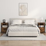 vidaXL Nočne omarice s predalom 2 pcs Dimljeni hrast 40 x 31 x 60 cm | Shoptok.si