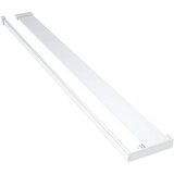 Pregrada za tuš s policom krom 80x195 cm staklo ESG i aluminij | shoptok.hr