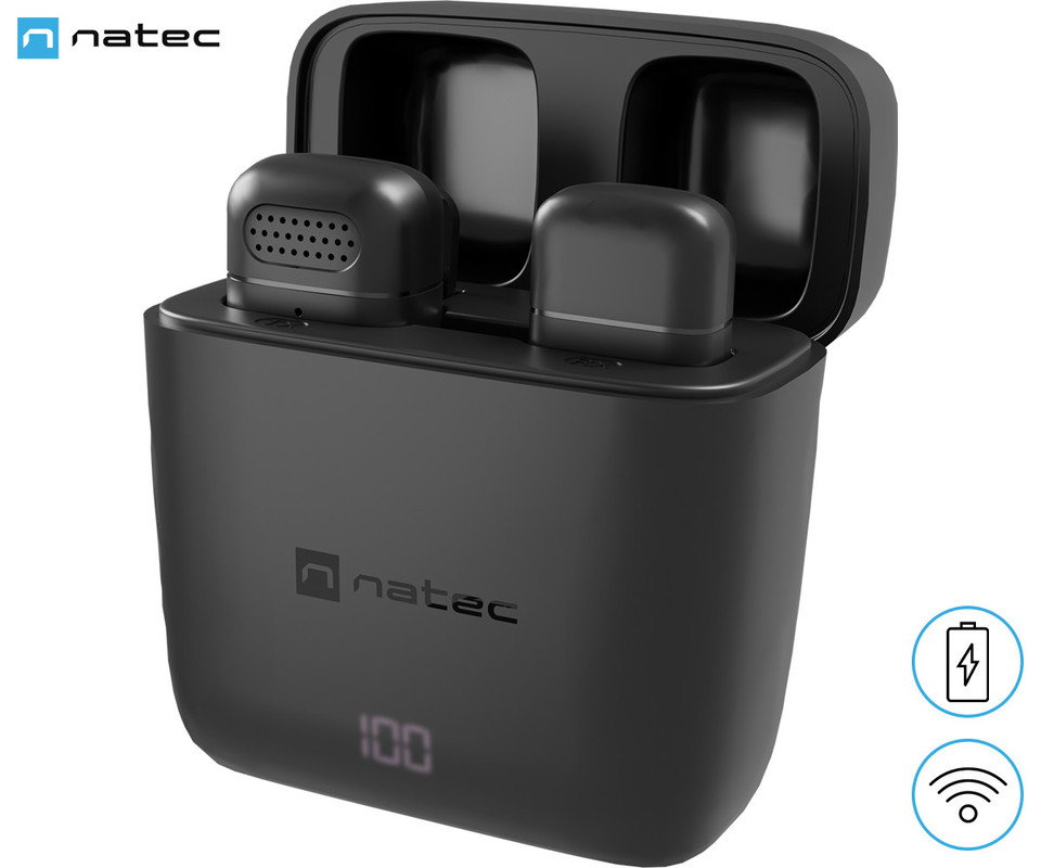 Brezžični mikrofon HOPPER, mini, CLIP-ON, USB-C, (5000004162)