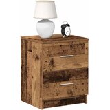  Noćni ormarić s 2 ladice staro drvo 40x36x50 cm | Eponuda.com