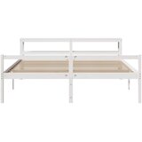  Krevet za starije s uzglavljem bijeli 180x200 cm borovina | shoptok.hr