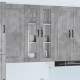  Zidni stakleni ormarić Betonski sivi 60 x 31 x 100 cm | shoptok.hr