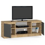 AKORD Tv Omarica, 2 Vrata In 1 Polica, Hrast Artisan/Siva, (5000331857) | Shoptok.si