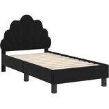  Okvir kreveta za malu djecu s naslonom Crna 70 x 140 cm Baršun | shoptok.hr
