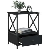  Noćni ormarići 2 kom crni 50 x 41 x 65 cm od konstruiranog drva | shoptok.hr