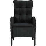  3-dijelni vrtni blagovaonski set s jastucima crni | shoptok.hr