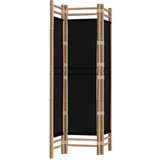  Sklopiva sobna pregrada s 3 panela 120 cm od bambusa i platna | shoptok.hr