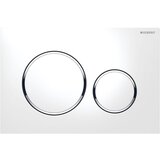 Geberit Sprožilna tipka Sigma 20 (bela, krom, bela, dvokoličinsko splakovanje) | Shoptok.si