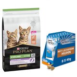 Pro Plan 10 kg PURINA + 8 x 40 g Dentalife Snacks gratis! - Sterilised Kitten Healthy Start s lososom | shoptok.hr