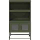 vidaXL Visoka ploča maslinasto zelena 68x39x123 cm čelik | shoptok.hr