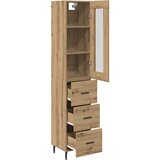  Highboard Umjetnički hrast 34,5 x 34 x 180 cm Konstruirano drvo | shoptok.hr