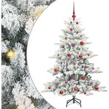 vidaXL Umjetno božićno drvce s nogom with LEDs s stalakom 150cm PVC | shoptok.hr