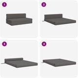  Preklopni madrac za sofu Svjetlosiva 152 x 86,5 x 60 cm Tkanina | shoptok.hr
