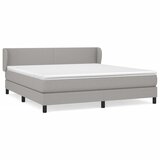 The Living Store Box spring postelja z vzmetnico svetlo siva 180x200 cm blago - Box Spring Postelja, (21520820) | Shoptok.si