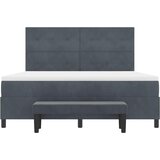  s opruga kutije Tamno siva 200 x 180 cm Baršun | shoptok.hr