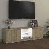 TV ormarić s LED svjetlima boja hrasta sonome 120x30x36 cm | shoptok.hr