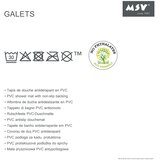 Msv Protuklizna prostirka za tuš 53x53 cm Galets – | shoptok.hr