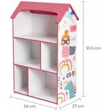 Ginger Home dječja polica kućica Super Girl, ružičasta za spremanje igračaka i knjiga | shoptok.hr