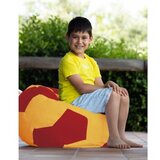 Atelier Del Sofa Football Kids Pouf - Yellow, Red vrtna sedežna vreča, (20802819) Cene