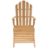  Vrtna stolica Adirondack s osloncem za noge od drva tikovine | shoptok.hr
