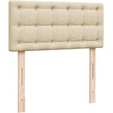  Krevet s oprugama i madracem krem 100 x 200 cm od tkanine | shoptok.hr