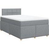  Krevet s oprugama i madracem svjetlosivi 120x190 cm od tkanine | shoptok.hr