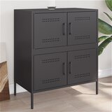  Komoda crna 68 x 39 x 79 cm čelična | Eponuda.com