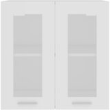 Viseći stakleni ormarić "Lyon" Bijeli 60x31x60 cm Inženirsko drvo | shoptok.hr