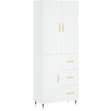 Maison Chic Visoka omara - Komoda - Predalnik bela 69,5x34x180 cm inženirski les, (21720709) Cene