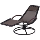 Garden Pleasure Siv kovinski vrtni ležalnik Rhodes - Cene
