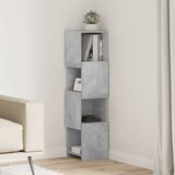  Kutni ormarić Betonski sivi 25,5x25x102cm Konstruirano drvo | shoptok.hr