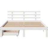 vidaXL Okvir kreveta s ladicama bez madraca bijeli 120x190 cm | shoptok.hr