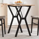 The Living Store Jedilna miza Y okvir 80x50x75 cm trdna borovina lito železo - Jedilna Miza, (21835841) | Shoptok.si
