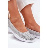 VINCEZA Leather perforated ballerinas | Shoptok.si