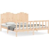  Okvir kreveta s uzglavljem 180 x 200 cm od masivnog drva | shoptok.hr