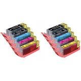 Canon Komplet kartuš za 2 x PGI-570 XL + 2 x CLI-571 XL (BK/C/M/Y), kompatibilen Cene