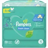 Fresh Clean dječje nježne vlažne maramice za osjetljivu kožu 4x52 kom