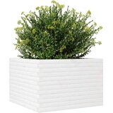  Vrtna sadilica bijela 70x70x46 cm od masivne borovine | shoptok.hr