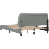 vidaXL Posteljni okvir z vzglavjem svetlo siv 120x200 cm blago | Shoptok.si