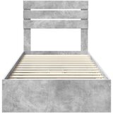  Okvir za krevet s ladicama Betonski sivi 90 x 190 cm | shoptok.hr