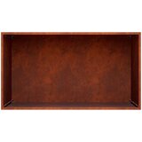  Vrtna saksija Rđa 100 x 50 x 50 cm Otporni čelik | shoptok.hr