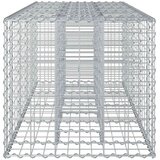  Gabionski uzdignuti krevet Srebrno 180 x 60 x 55 cm - 180 x 60 x 55 cm | shoptok.hr