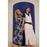 Marisse Blue Shirt With A Plant Motif | ePonuda.com