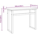  Stol Prirodna Čvrsto teak drvo 100 x 45 x 75cm | shoptok.hr