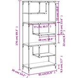  Regal za knjige boja sivog hrasta sonome 81x36x176 cm konstruirano drvo | shoptok.hr