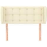  Uzglavlje s ušima krem 103x23x78/88 cm od od umjetne kože | shoptok.hr