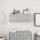  Kupaonski zidni ormarić sivi Sonoma 100x25x40 cm izrađeno drvo | shoptok.hr