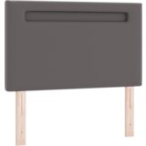  Vzglavje z LED lučmi Namestitev na steno Siva 100 cm PVC, (5000043885) | Shoptok.si