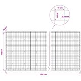  Gabion s žicom debljine 5 mm i mrežom 10x10 cm 700x30x150 cm - 30 cm 150 cm 700 cm | shoptok.hr