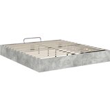  Ottomanska postelja Beton 193 x 120 x 25 cm Iverna plošča, (5000121554) | Shoptok.si